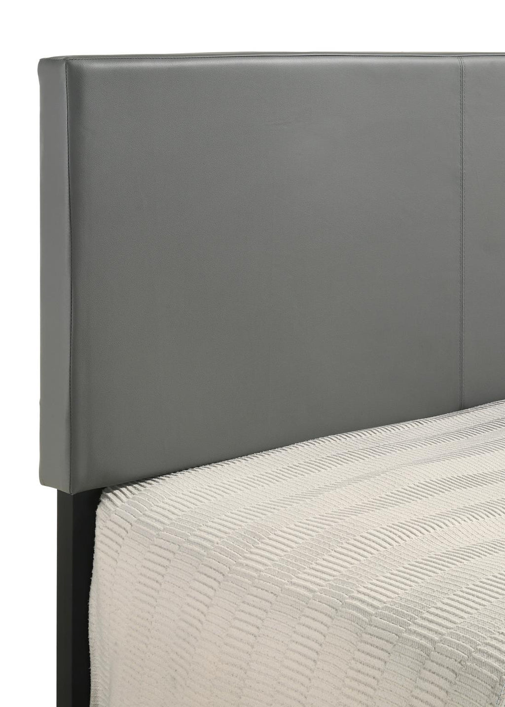 Wade Gray Upholstered Bed – product view 4