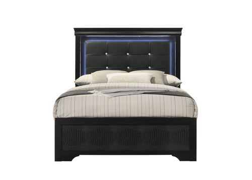 Arya Black LED Bed – product view 2