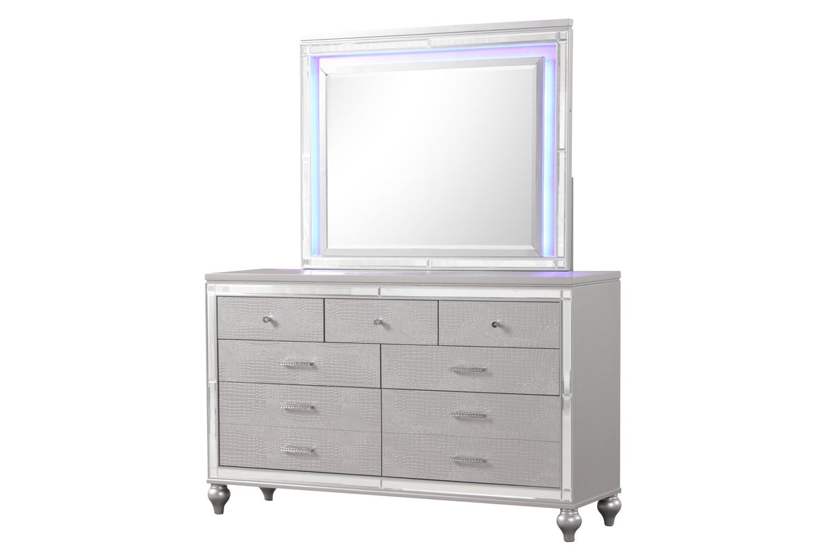 Emma Silver 6-Piece Bedroom Package
