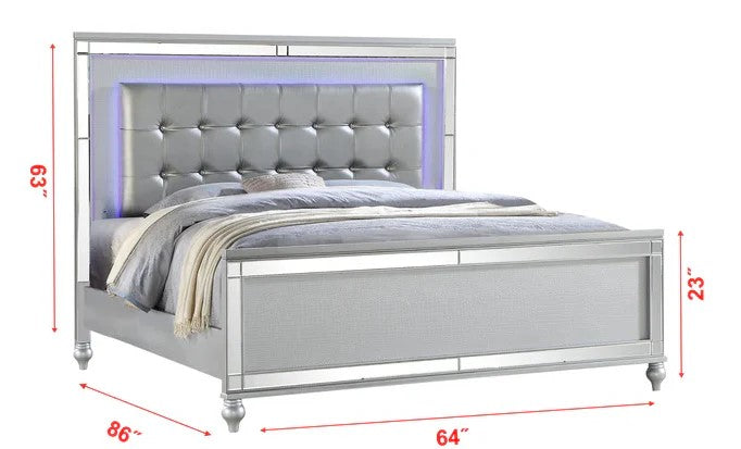 Emma Silver Bed – product view 3
