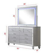 Emma Silver 6-Piece Bedroom Package