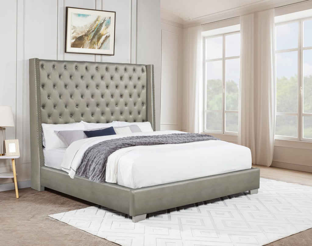 Annah Grey PU Bed