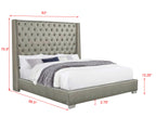 Annah Grey PU Bed – product view 2