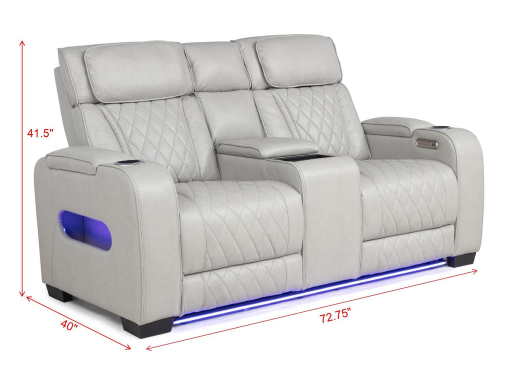 Polax Power Reclining Sofa & Loveseat Set