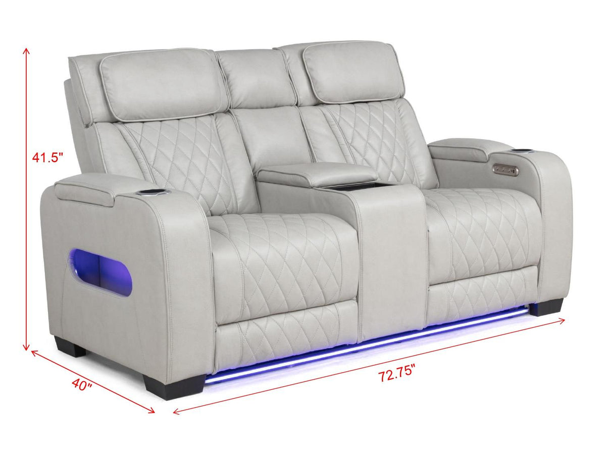 Polax Power Reclining Sofa & Loveseat Set