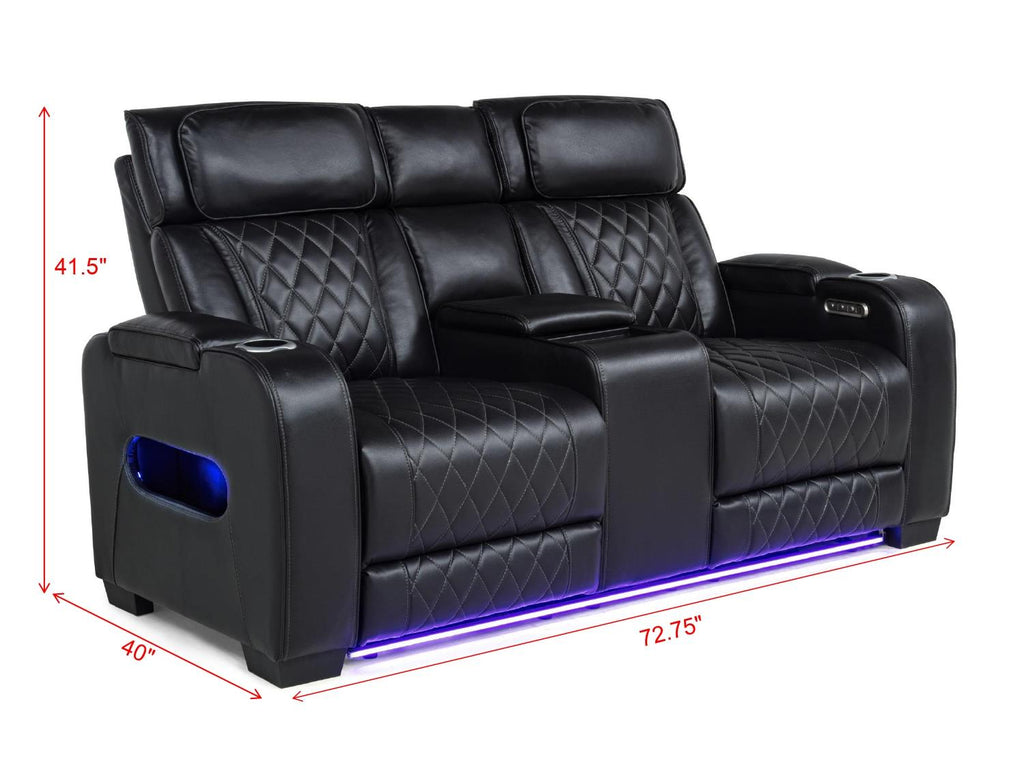 Polax Power Reclining Sofa & Loveseat Set