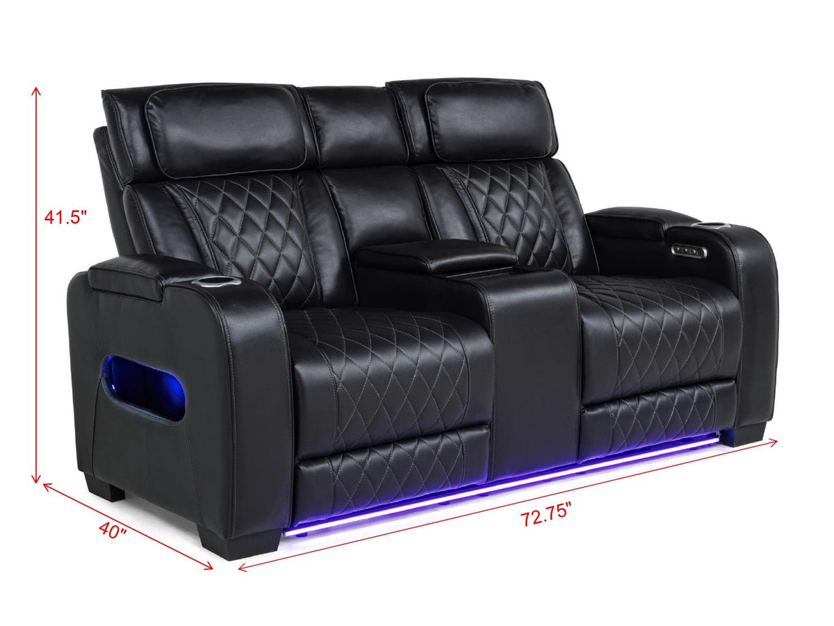 Polax Power Reclining Sofa & Loveseat Set