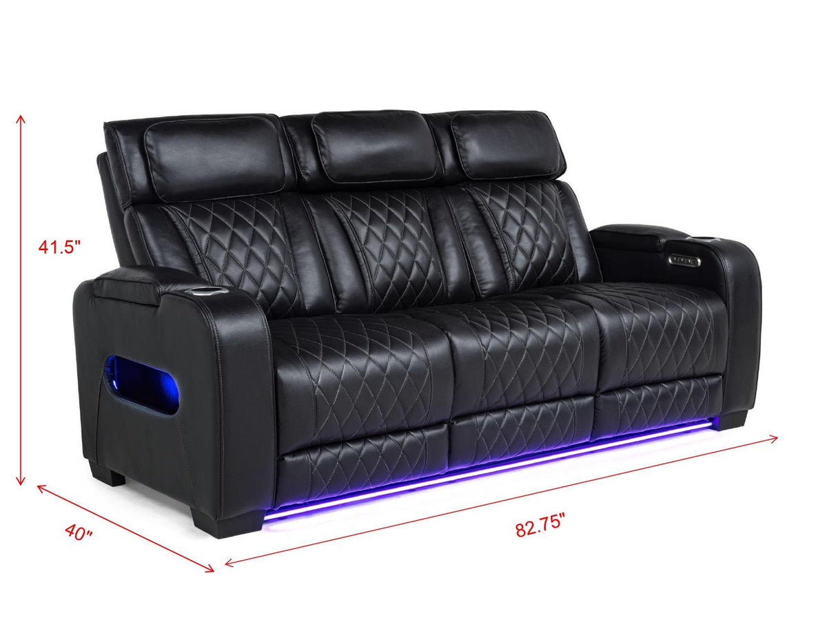 Polax Power Reclining Sofa & Loveseat Set