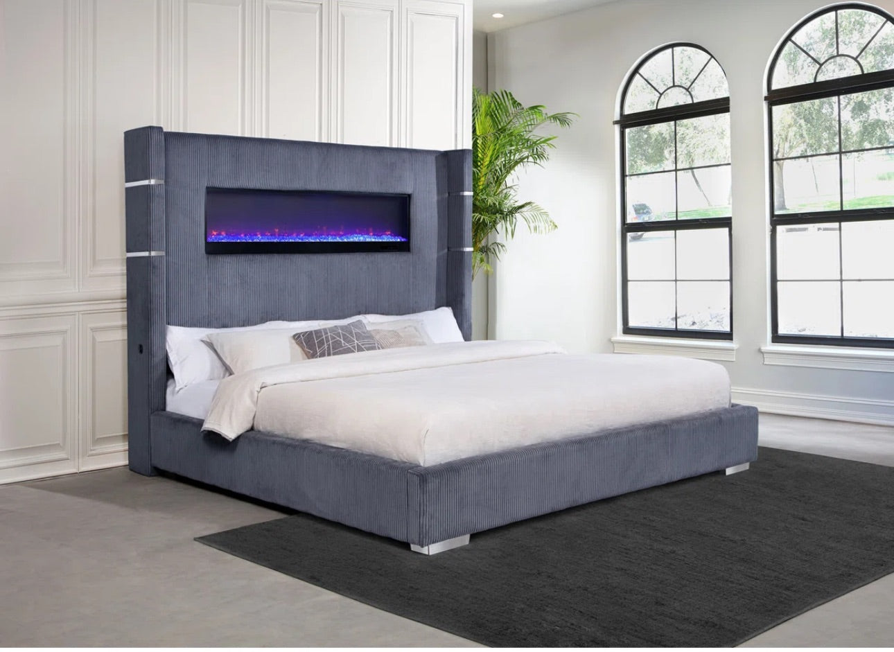 Villas Grey Bed